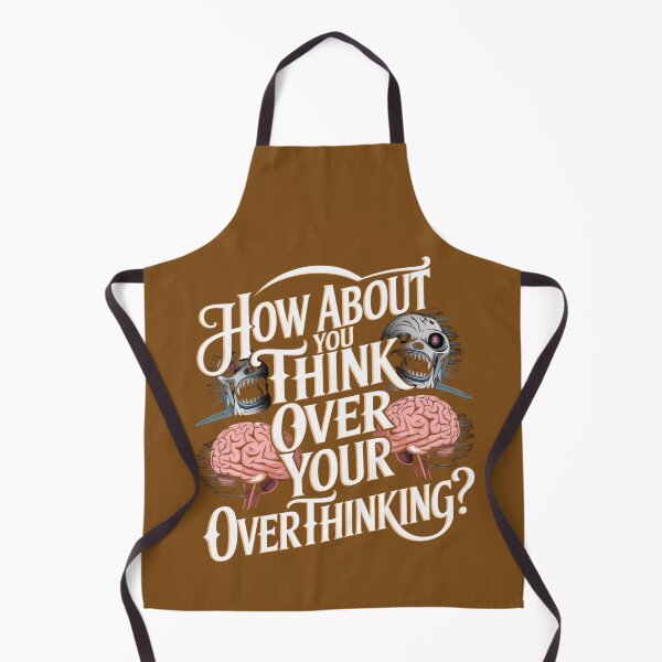 Item preview, Think Over Overthinking - Witty Motivational Typography Design designed and sold by pnidesign.