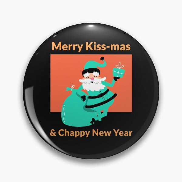 Item preview, Merry Kiss-mas & Chappy New Year designed and sold by S Diaz.
