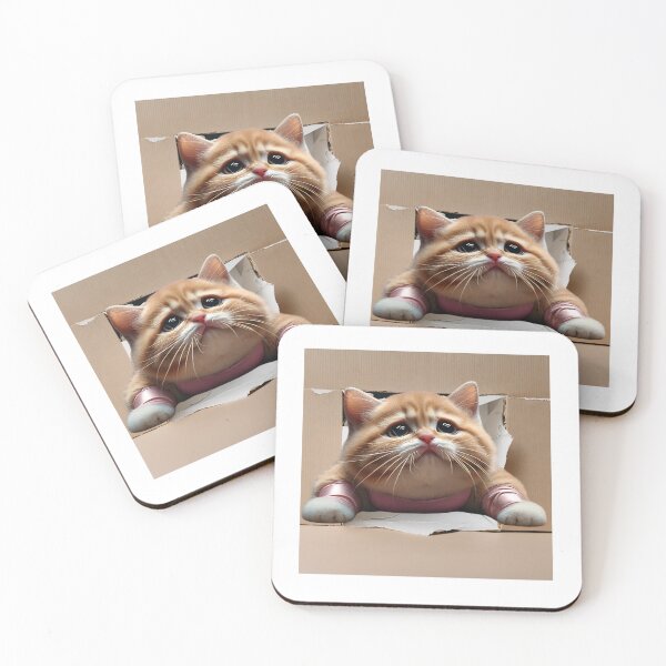 Item preview,  Adorable Ginger Cat Playfully Stuck in a Paper Box: A Charming and Humorous Moment Captured for Cat Lovers and Pet Enthusiasts  designed and sold by AlwaysHome.