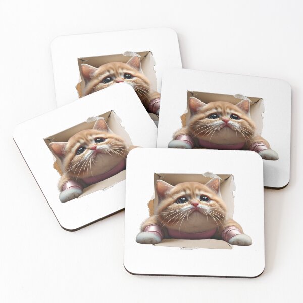 Item preview,  Playful Ginger Cat Trapped in a Paper Box: A Funny and Endearing Scene for Animal Lovers  designed and sold by AlwaysHome.