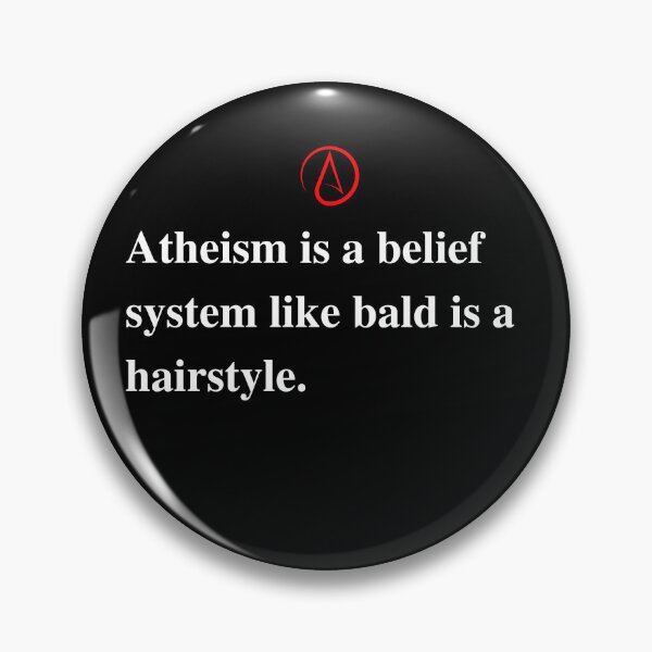 Item preview, Funny Atheist Quote. Atheism . White Text version. designed and sold by Atheist-Heaven.