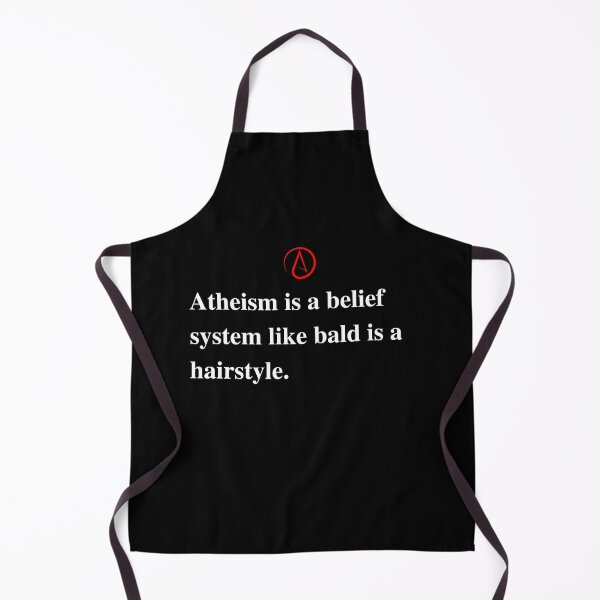 Item preview, Funny Atheist Quote. Atheism . White Text version. designed and sold by Atheist-Heaven.