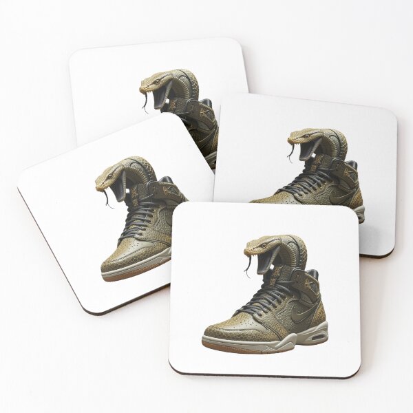 Item preview, Golden Snake High-Top Sneakers - Unique Snake-Inspired Design designed and sold by PRIME4YOU.