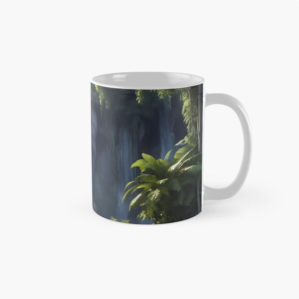 Item preview, waterfall in the green forest or green jungle 4 designed and sold by AA-designstore.
