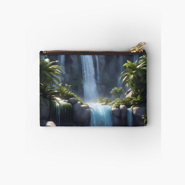 Item preview, waterfall in the green forest or green jungle 4 designed and sold by AA-designstore.