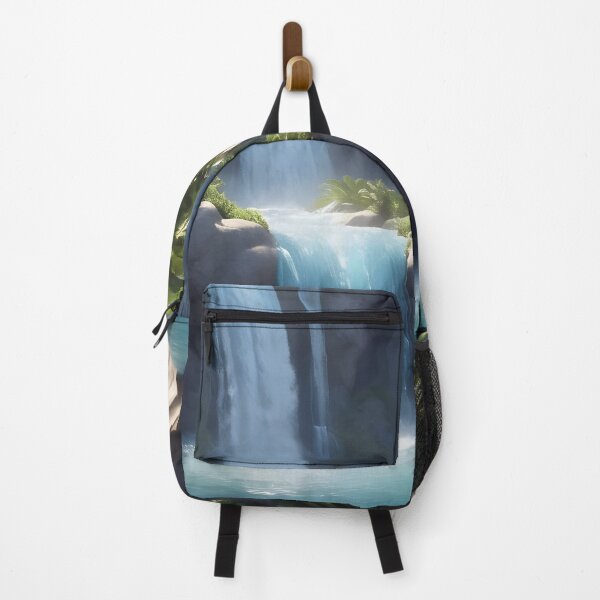 Item preview, waterfall in the green forest or green jungle 4 designed and sold by AA-designstore.