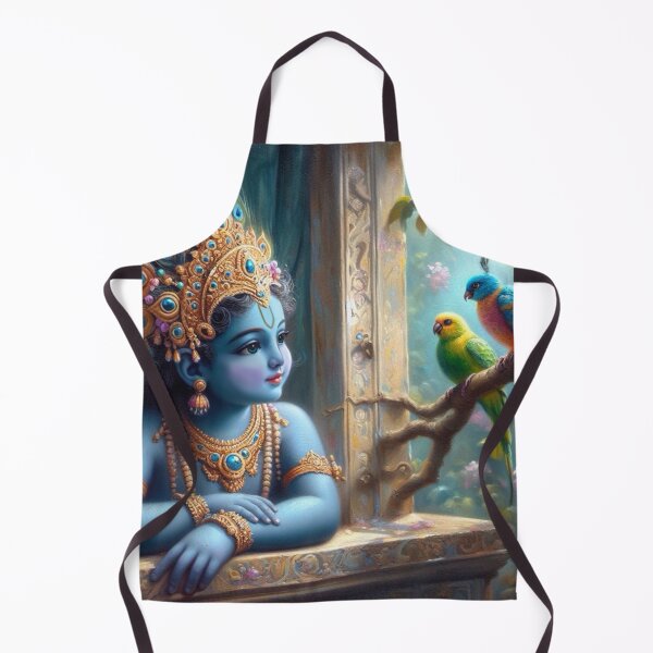 Item preview, Krishna with Parrot designed and sold by AngeliqueArt.