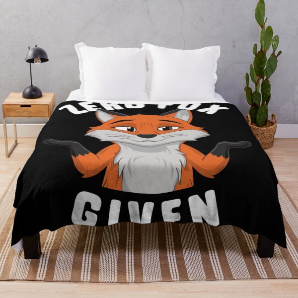 Item preview, Unhinged Funny Fox Cartoon - Zero Fox Given designed and sold by KitonicTees.