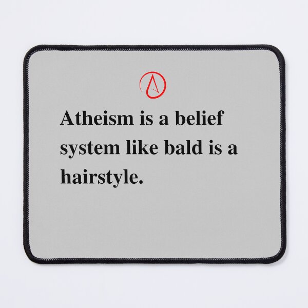 Item preview, Funny Atheist Quote. Atheism . Black Text version. designed and sold by Atheist-Heaven.