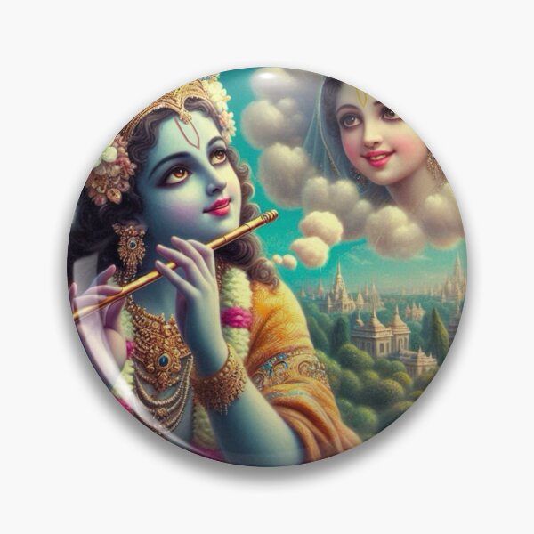 Item preview, Krishna meditation designed and sold by AngeliqueArt.