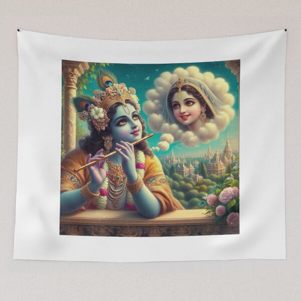 Item preview, Krishna meditation designed and sold by AngeliqueArt.