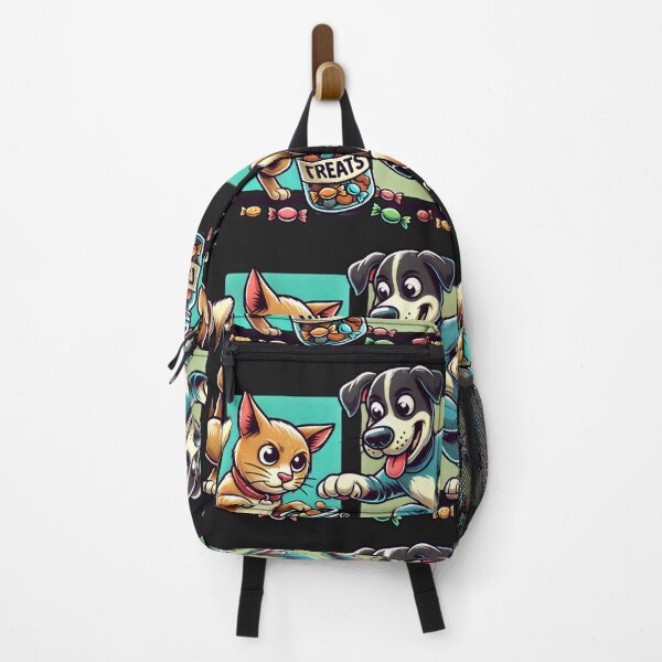 Item preview, Mischievous Treat Thieves: Cat and Dog Duo designed and sold by Desireehaz.