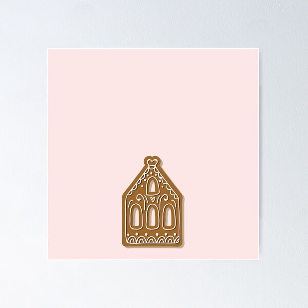 Item preview, Cute Pink Gingerbread House Design designed and sold by pointense.