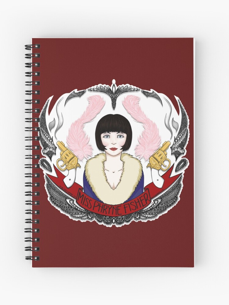 Miss Fisher Con 2023 - reverse Spiral Notebook for Sale by