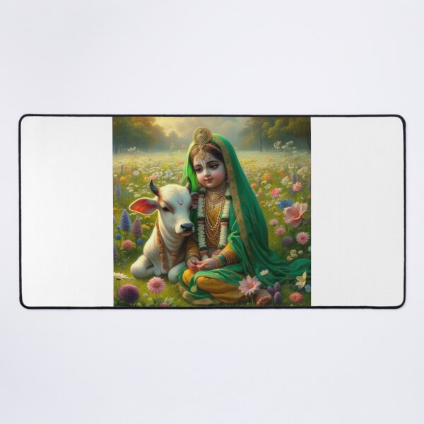 Item preview, Radharani with cow designed and sold by AngeliqueArt.
