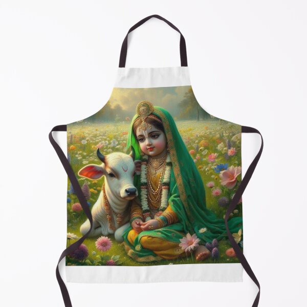 Item preview, Radharani with cow designed and sold by AngeliqueArt.