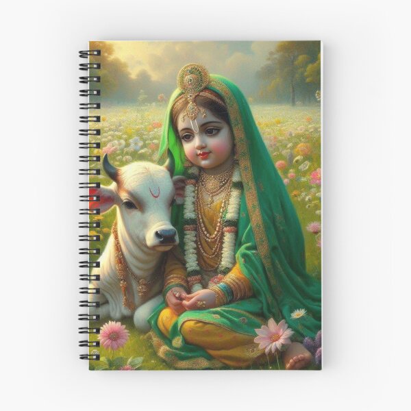 Item preview, Radharani with cow designed and sold by AngeliqueArt.