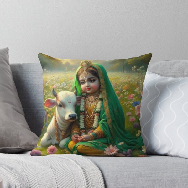 Item preview, Radharani with cow designed and sold by AngeliqueArt.