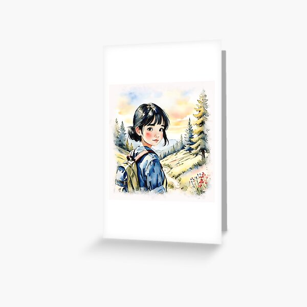 Item preview, Hiking Girl designed and sold by Finding Fortuity.