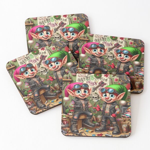 Item preview, Punk Elves’ Workshop - Perfect Present,Cadeau de vacances, Regalo de vacaciones, Festtagsgeschenk designed and sold by Imaginarium of Chaos falcon88 .