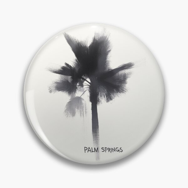 Item preview, Modern Palm Springs Black and White Palm Tree Art designed and sold by Retro Travel Design.