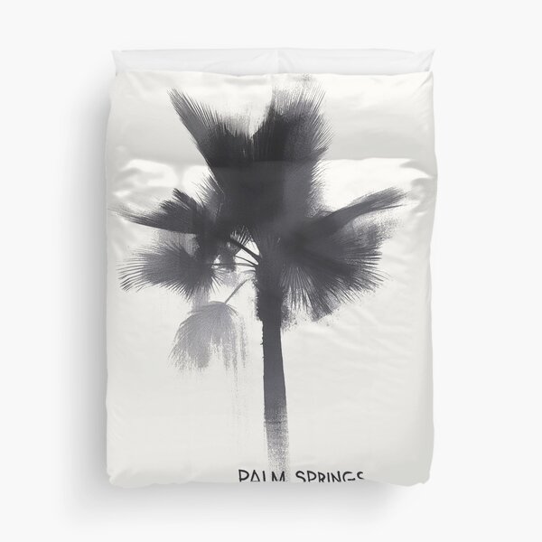 Item preview, Modern Palm Springs Black and White Palm Tree Art designed and sold by Retro Travel Design.