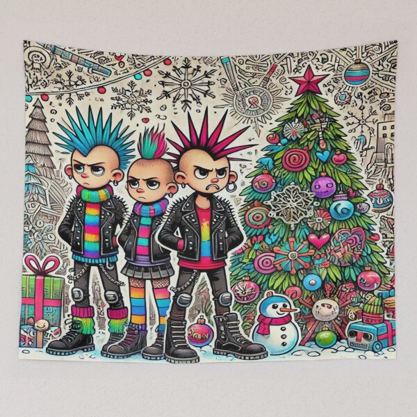 Item preview, Punk Winter Wonderland - Perfect Present,Cadeau de vacances, Regalo de vacaciones, Festtagsgeschenk designed and sold by Imaginarium of Chaos falcon88 .