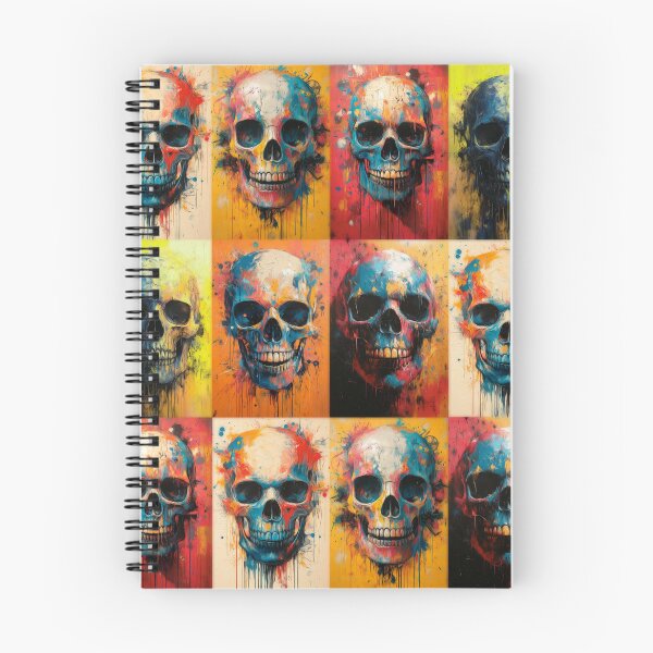 Item preview, painted skull, abstract image, cimbart, vintage paint designed and sold by Cimbart.