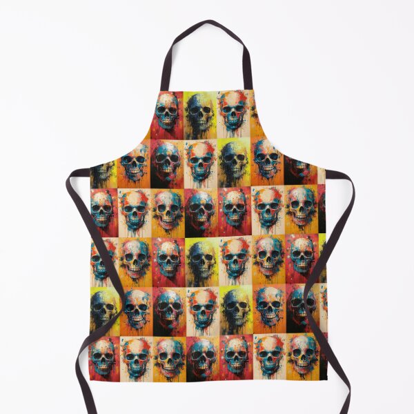 Item preview, painted skull, abstract image, cimbart, vintage paint designed and sold by Cimbart.