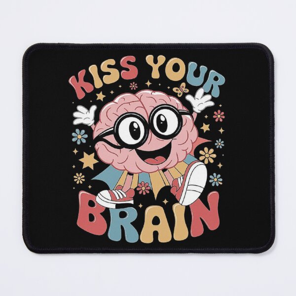 Item preview, Cute Brain Cartoon Design with Positive Message designed and sold by love3617.