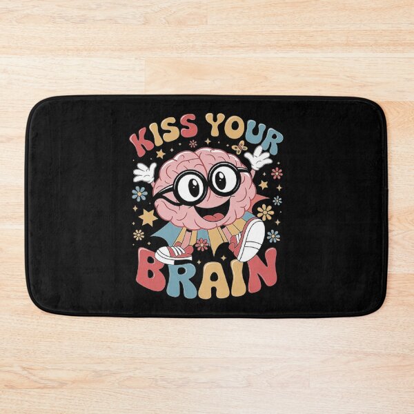 Item preview, Cute Brain Cartoon Design with Positive Message designed and sold by love3617.