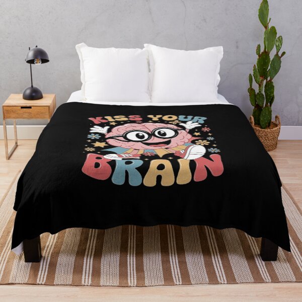Item preview, Cute Brain Cartoon Design with Positive Message designed and sold by love3617.