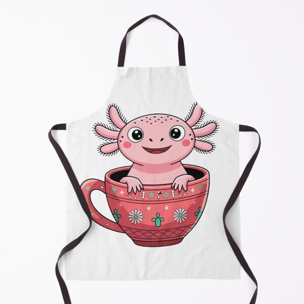 Item preview, Happy Axolotl and Coffee, Aksoltl Likes Coffee, Axolotl in Christmas Cup designed and sold by KolorellaS.