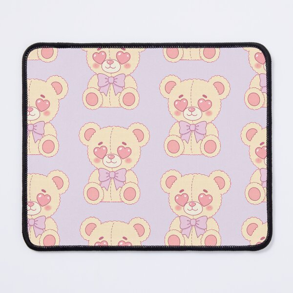 Item preview, Yellow Y2K Soft Heart Eyed Teddy Bear designed and sold by CriaCreative.