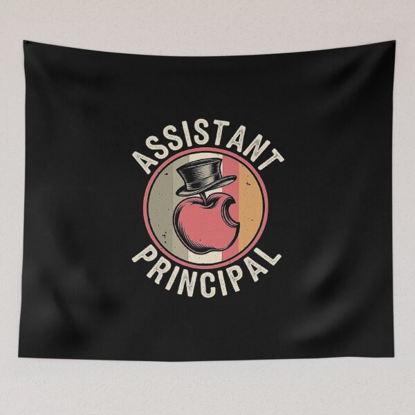 Item preview, Retro Assistant Principal Design with Apple and Hat designed and sold by love3617.
