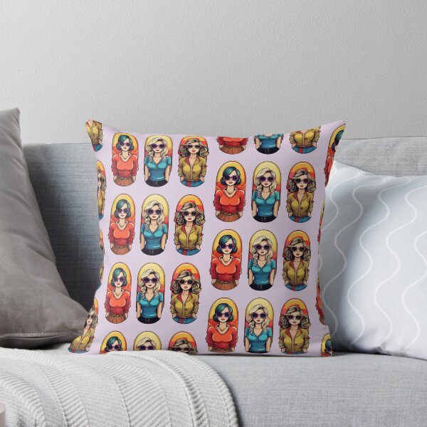 Item preview, Retro Girls | Sticker Pattern | Retro Collection designed and sold by monkeybusiness.pt.