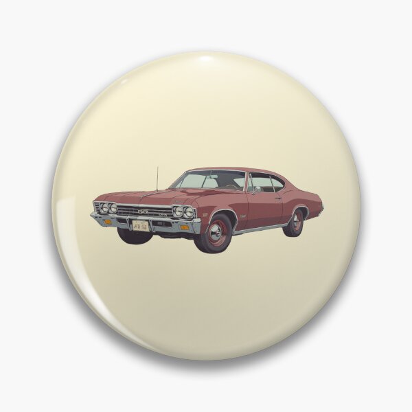 Item preview, Burgundy beauty a chromed chevy impala in pastels designed and sold by kahida.