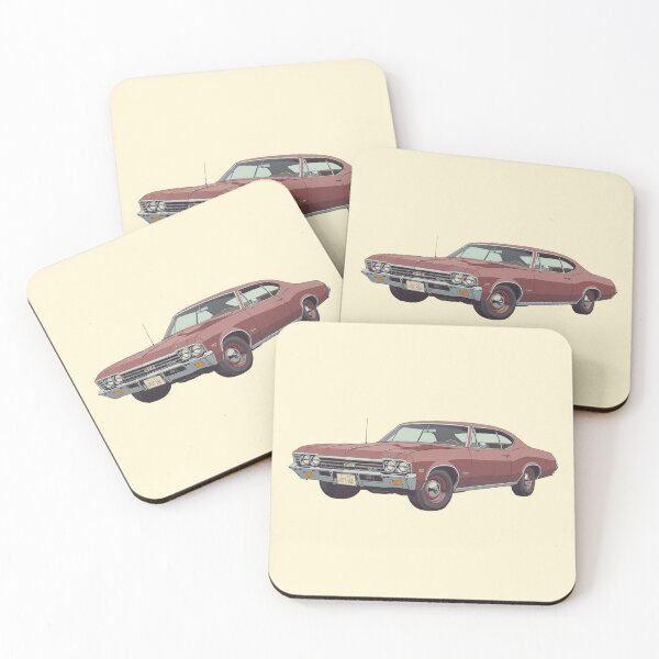 Item preview, Burgundy beauty a chromed chevy impala in pastels designed and sold by kahida.