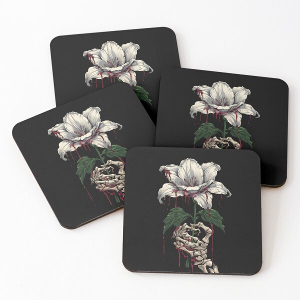 Item preview, skeleton holding a lily  designed and sold by EccentricsByE.