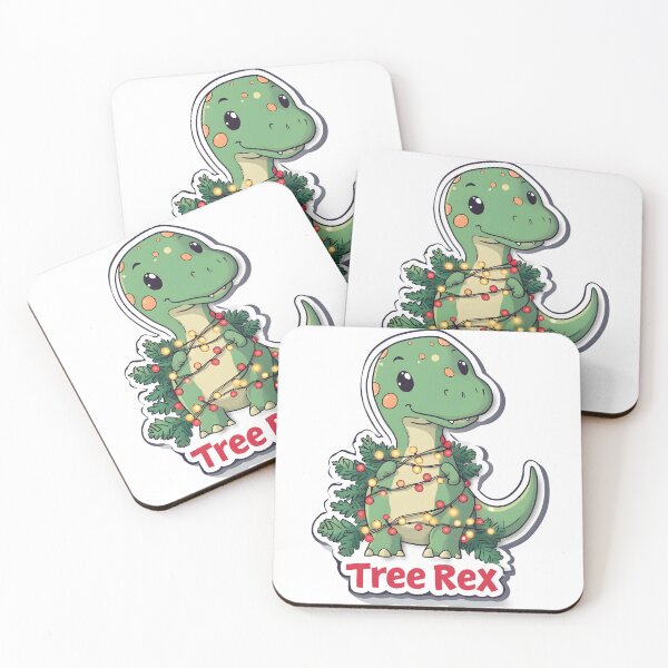 Item preview, Cute Christmas Tree Rex Art designed and sold by CoolMantras.