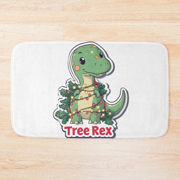 Item preview, Cute Christmas Tree Rex Art designed and sold by CoolMantras.