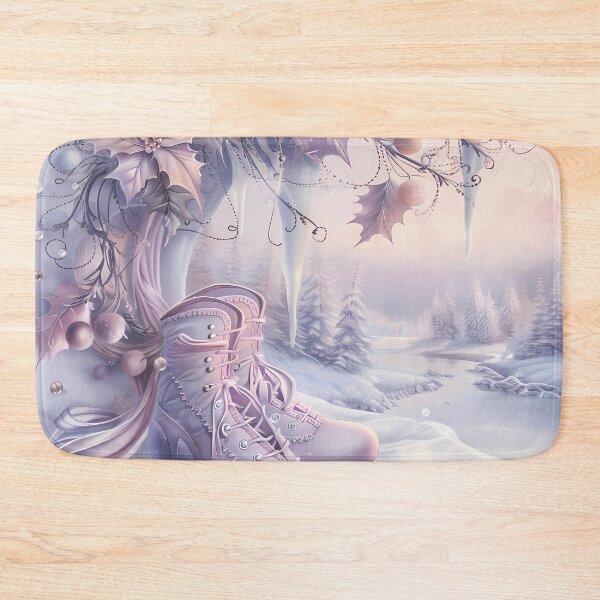 Item preview, Winter landscape.Ice skates on the river.Pastel colors.Retro. designed and sold by MagelliShop.