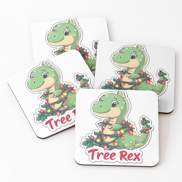 Item preview, Cute Christmas Tree Rex Art designed and sold by CoolMantras.