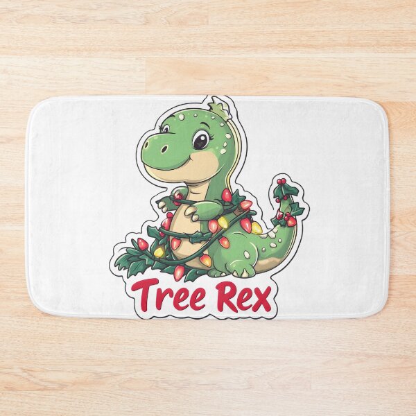 Item preview, Cute Christmas Tree Rex Art designed and sold by CoolMantras.