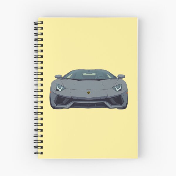 Item preview, Commanding aventador in matte gunmetal gray comic style designed and sold by kahida.
