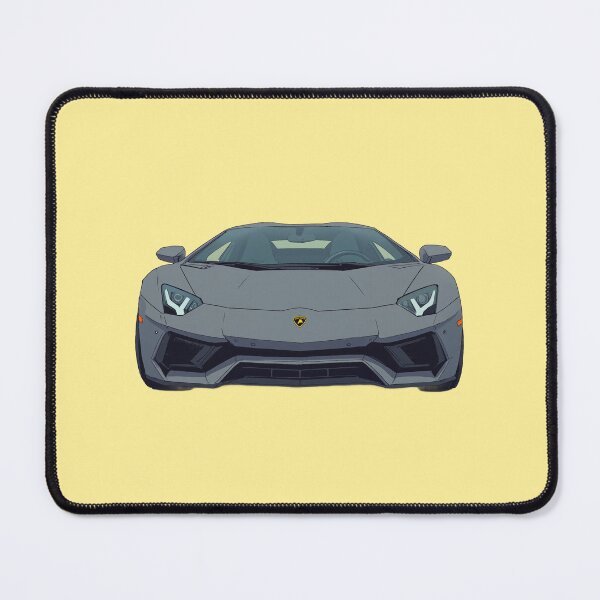 Item preview, Commanding aventador in matte gunmetal gray comic style designed and sold by kahida.