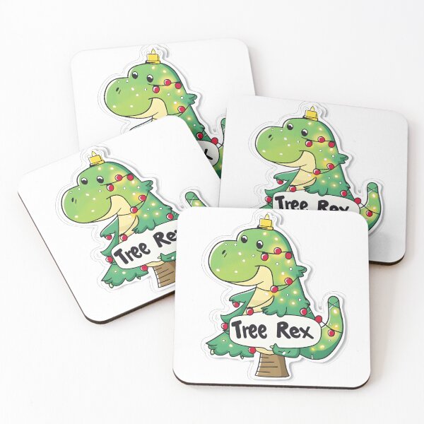 Item preview, Cute Christmas Tree Rex Art designed and sold by CoolMantras.