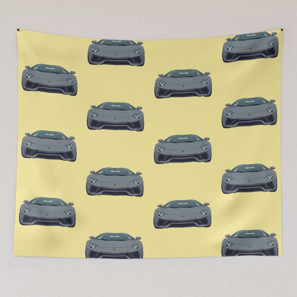 Item preview, Commanding aventador in matte gunmetal gray comic style designed and sold by kahida.