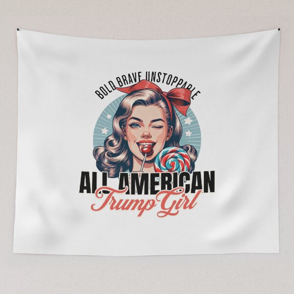 Item preview, Bold, Brave, Unstoppable All American Trump Girl 2024 designed and sold by OnPointCre8.