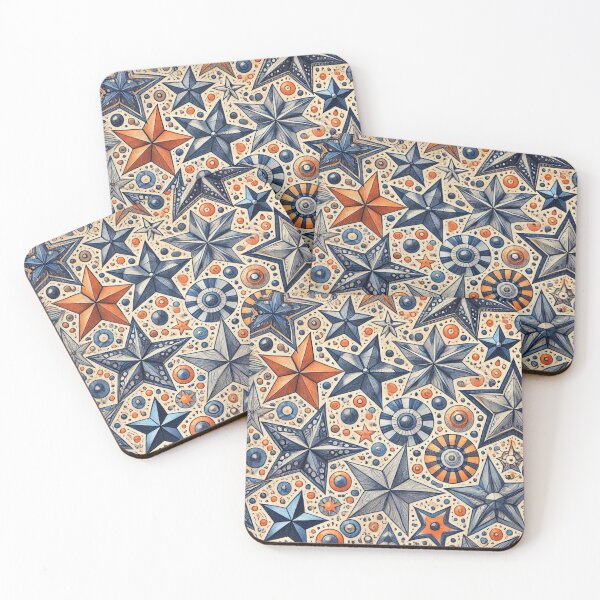 Item preview, star pattern 1 designed and sold by blackwhiteblue.